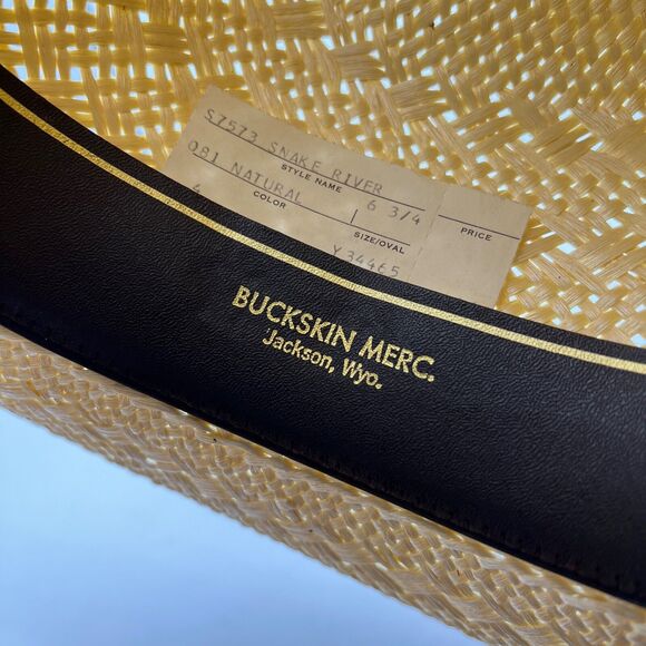 Vintage Resistol Mens Western Straw Hat Size 6 3/4 Snake River Stagecoach Texas - Picture 7 of 7